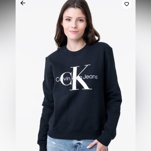 Calvin Klein Sweaters - Calvin Klein Women's Dark Blue Crew Neck Sweater